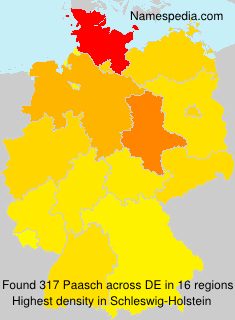 Surname Paasch in Germany Surname Paasch in Germany