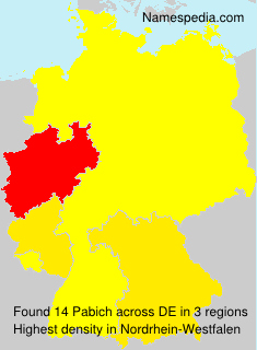 Surname Pabich in Germany Surname Pabich in Germany