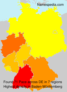Surname Pace in Germany Surname Pace in Germany