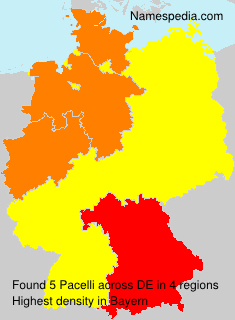 Surname Pacelli in Germany Surname Pacelli in Germany