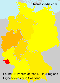 Surname Pacem in Germany Surname Pacem in Germany
