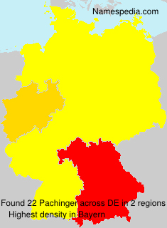 Surname Pachinger in Germany Surname Pachinger in Germany