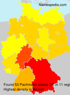 Surname Pachmann in Germany Surname Pachmann in Germany