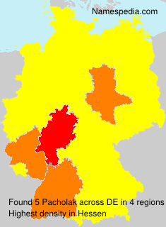 Surname Pacholak in Germany Surname Pacholak in Germany