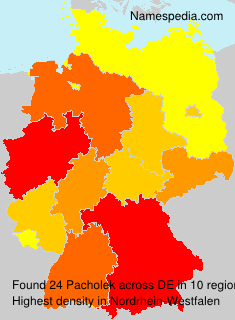Surname Pacholek in Germany Surname Pacholek in Germany
