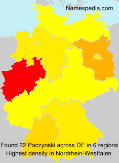 Surname Paczynski in Germany Surname Paczynski in Germany
