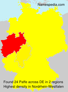Surname Paffe in Germany Surname Paffe in Germany