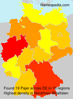 Surname Pajer in Germany Surname Pajer in Germany
