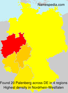 Surname Palenberg in Germany Surname Palenberg in Germany