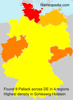 Surname Pallack in Germany Surname Pallack in Germany