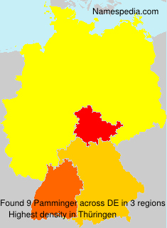 Surname Pamminger in Germany Surname Pamminger in Germany