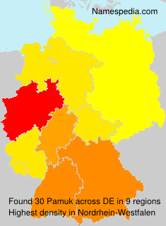 Surname Pamuk in Germany Surname Pamuk in Germany