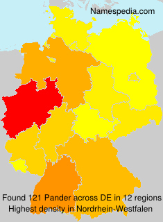 Surname Pander in Germany Surname Pander in Germany
