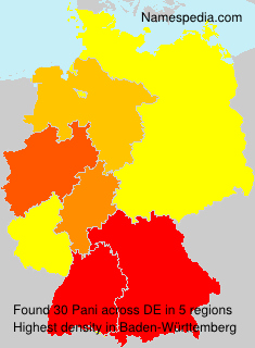 Surname Pani in Germany Surname Pani in Germany