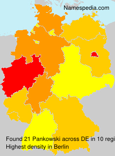 Surname Pankowski in Germany Surname Pankowski in Germany