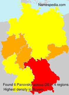 Surname Panovsky in Germany Surname Panovsky in Germany