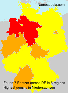 Surname Pantzer in Germany Surname Pantzer in Germany