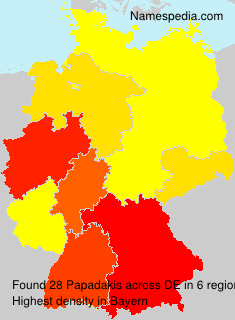 Surname Papadakis in Germany Surname Papadakis in Germany