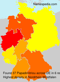 Surname Papadimitriou in Germany Surname Papadimitriou in Germany