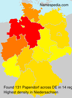 Surname Papendorf in Germany Surname Papendorf in Germany