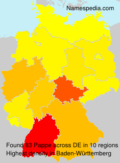 Surname Pappe in Germany Surname Pappe in Germany