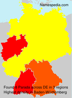 Surname Parada in Germany Surname Parada in Germany