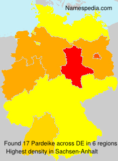 Surname Pardeike in Germany Surname Pardeike in Germany