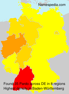 Surname Pardo in Germany Surname Pardo in Germany
