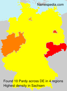 Surname Pardy in Germany Surname Pardy in Germany
