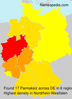 Surname Parmaksiz in Germany Surname Parmaksiz in Germany