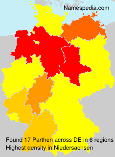 Surname Parthen in Germany Surname Parthen in Germany