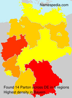 Surname Parton in Germany Surname Parton in Germany
