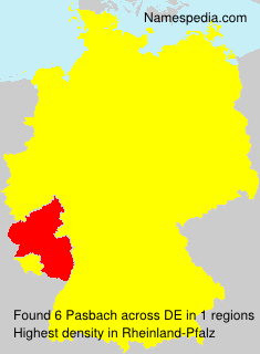 Surname Pasbach in Germany Surname Pasbach in Germany