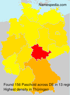 Surname Paschold in Germany Surname Paschold in Germany