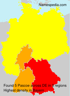 Surname Pascoe in Germany Surname Pascoe in Germany