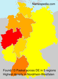 Surname Paskal in Germany Surname Paskal in Germany
