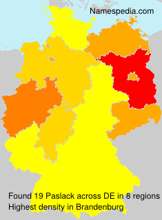Surname Paslack in Germany Surname Paslack in Germany
