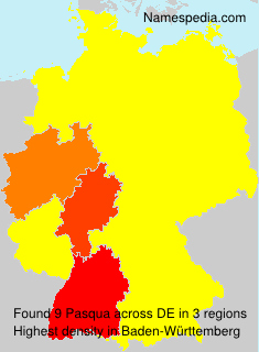 Surname Pasqua in Germany Surname Pasqua in Germany