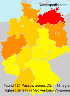 Surname Passow in Germany Surname Passow in Germany