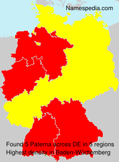 Surname Paterna in Germany Surname Paterna in Germany