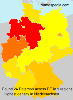 Surname Paterson in Germany Surname Paterson in Germany