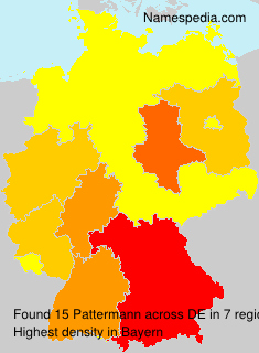 Surname Pattermann in Germany Surname Pattermann in Germany