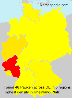 Surname Pauken in Germany Surname Pauken in Germany