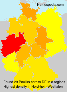 Surname Pauliks in Germany Surname Pauliks in Germany