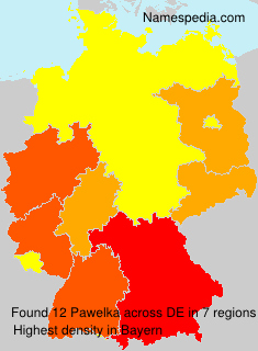Surname Pawelka in Germany Surname Pawelka in Germany
