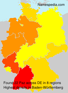 Surname Paz in Germany Surname Paz in Germany