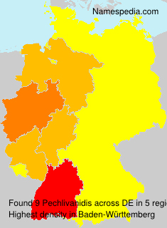 Surname Pechlivanidis in Germany Surname Pechlivanidis in Germany