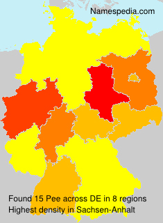 Surname Pee in Germany Surname Pee in Germany