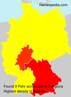 Surname Pehr in Germany Surname Pehr in Germany
