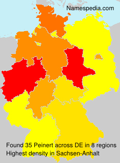 Surname Peinert in Germany Surname Peinert in Germany